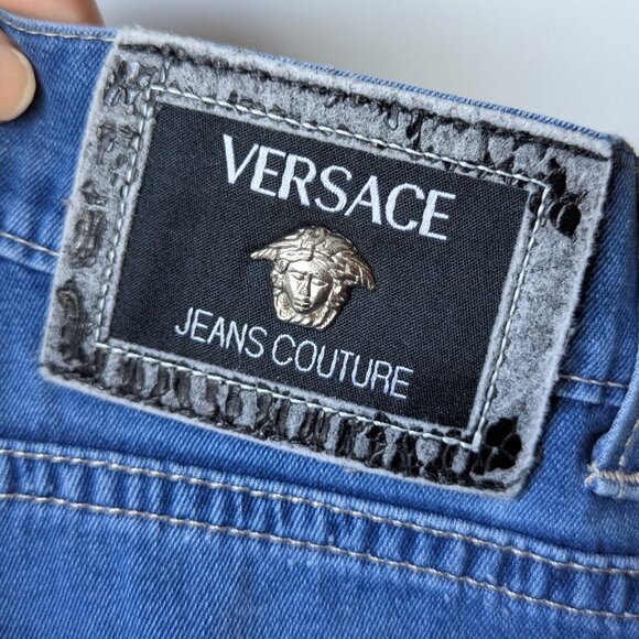 Versace Jeans Couture Straight Leg Denim Size 28 - Picture 7 of 15